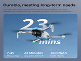 S-X1 GPS Drone, 20-30 Minute Flight, Dual HD 50fps Cameras, 3-Axis Gimbal, 5MP Stabilized Images, 64817859