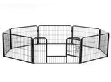 Metal Dog Playpen, 24 inch Height 8 Panels Pet Fence, Foldable Dog Pen for Indoor Outdoor 52187885
