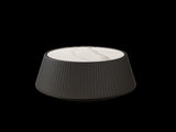 Light Sintered stone Top Cup Shape Leather Coffee modern Sofa Table for Living Room furniture W3081P367629