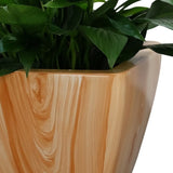 ZUN 2-Pack Smart Self-watering Planter Pot for Indoor and Outdoor - Light Wood - Square Cone B046P144623