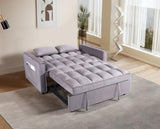 Pull Out Couch Bed-3 in 1 Convertible Sofa Upgraded wear-resistant suede fabric Sleeper Chair W1910P268805