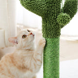 ZUN Cactus Cat Scratching Post 21.7'' Cat Scratcher with Sisal Rope for Small & Medium Cats Kittens 87368042