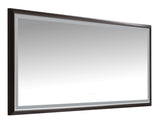 72 x6 Inch LED Bathroom Mirror with Aluminum Frame, Wall Mounted Vanity Mirror, Anti-Fog, Memory, W2287P358704
