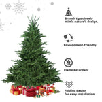 ZUN 9FT Christmas Tree Simulate Nature Advanced Materials Premium Hinged Spruce Artificial Douglas Firs W1773P203597