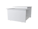White Coffee Table with Open Storage B062P290252