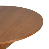 Round Dining Table Modern Farmhouse Kitchen Table, Cherry N779P266070C