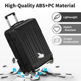 Luggage Set of 3, ABSPC Hardside Suitcase Sets with TSA Lock 4 Spinner Wheels, Lightweight Trolley 11457993