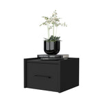 ZUN Elfrida Wall-Mounted Nightstand, Sleek Single-Drawer Design with Spacious Top Shelf B200P176108