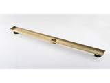 36 Inch Linear Shower Drain with Removable Square Patterned Grate, 304 Stainless Steel with Hair 98822777