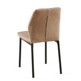 ZUN Beige PU Leather Dining Chairs Set of 4 Faux Leather Dining Chairs Living Room Chair Modern Kitchen W1164P195157