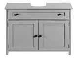 1-Drawer 2-Door Bathroom Vanity Bathroom Cabinet Washbasin Not Included 23.62*11.81*23.62in Grey 27068647