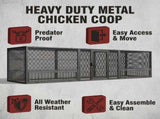 83"Thickened Chicken Coop Durable Pigeon Cage Outdoor Use Comfortable Poultry Cage For Home Breeding W2887P470168