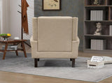 Wood Frame Armchair, Modern Accent Chair Lounge Chair with Sturdy Wood Legs for Living Room Bedroom 48781286