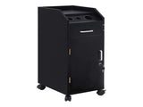 Hair Salon Storage Cart with Wheels & 3 Hair Dryer Holders & 4 Drawers & Lock & 2 Keys, Hairdressing 03688637