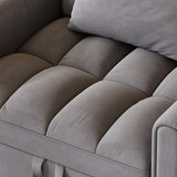 38.2-inch foldable large-size sofa bed, modern velvet single sofa, sofa bed with adjustable W2564P298434