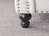 40.16 Inch Nailhead Trim Couches for Living Room, 22" Deep Seat Rolled Arm Sofa, Faux Leather Couch W2911P222675