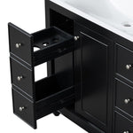 ZUN [Cabinet Only] 36" Black Bathroom vanity N729P179571B