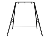 133*137*180cm Wrought Iron Four-Legged Standing 200kg Three Rings Hanging Chair Frame Black 76632052
