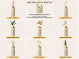 Floor metal vase modern style decoration droplet shaped white metal vase 3-piece set gorgeous W2796P321401