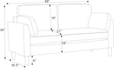Modern Minimalist 2-Seater Sofa B343P316287