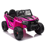 ZUN 12V kids Ride On Mini UTV, Electric Car with Front LED Lights and Horn, Single Seat with a Safety W2181P160710