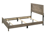 Grey Finish Fabric 1pc Twin Size Panel Bed Beautiful Wooden Bedroom Furniture Contemporary Style B011P174713