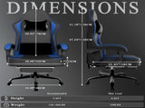 Gaming Chair with Pocket Spring Cushion and Footrest, Ergonomic Computer Chair for Adults, 32392327