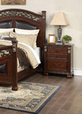 Bedroom Furniture Traditional Look Unique Wooden Nightstand Drawers Bed Side Table Cherry HSESF00F5486