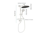 ShowerSpas Shower System, with 10" Rain Showerhead, 4-Function Hand Shower, Adjustable Slide Bar and W2287P182576