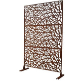 Outdoor & Indoor Privacy Metal Privacy 76" H48" W, Freestanding Decorative Privacy W465P193191