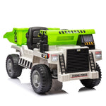 ZUN Ride on Dump Truck, 12V Ride on Car with Parents Control, Electric Dump Bed and Extra Shovel,Phone W1396P147016