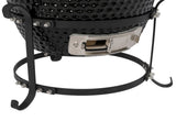13in Round Ceramic Charcoal Grill Black 06062545