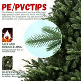 ZUN 8FT Christmas Tree Simulate Nature Advanced Materials Premium Hinged Spruce Artificial Douglas Firs W1773P203596