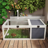 Reptile Habitat Tortoise House with Lamp Holder, 3 Acrylic Observation Windows, 2 Waterproof Trays, 94227067