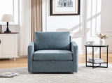 29.5''W Upholstered 360&deg Swivel Armchair with Hidden Storage, Comfy Diamond-Shape Tufted Armrests W3118P419159