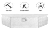 39" T-Shaped Aluminum 5-Groove Tool Box Single Lock Silver 80108634
