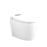 Smart Toilet Bidet Combo with Foot Sensor Open Cover/Seat, LED Display, Self-Cleaning Nozzle, Heated W1219P232246