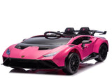 Lamborghini Huracan Sto 24V Kids Electric Ride-On Drift Car Speeds 1.86-5.59 MPH, Ages 3-8, Foam W1578P210770