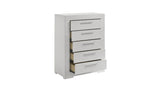 Blanca Modern Style 5-Drawer Chest Made with Wood in White B009P243272