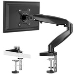 ZUN The monitor arm is adjustable for desktop mount and fits 15-27 inch monitors with weight capacities 98670794