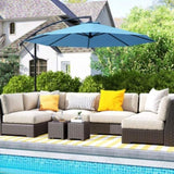 Outdoor beach umbrella/Double-Sided Sun Umbrella 08821145