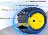 Set of 2 16x6.50-8 Lawn Mower Tires and Wheel Assembly, 4-Ply Tubeless Turf Tread Replacement, 3" W1364P445939