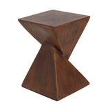 GEOMETRIC MGO SIDE TABLE,DARK BROWN COLOR N770P262073B