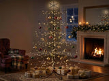 6ft Black PVC Iron Christmas with Snowflake Top - Everyday Decor 81753773