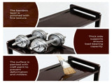 26.8*9.84*35.4in 6-Tier Flat Bamboo Shoe Rack, Coffee Color 30964611