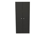 Multistorage Pantry Cabinet, Five Shelves, Double Door Cabinet -Black B20091964