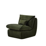 Compressed Lounge Chair with Ottoman, Modern Sofa for Small Spaces, Comfortable Upholstered Sofa for W1036P251828