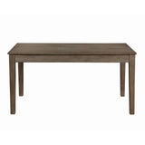 Wire Brushed Brown Finish 1pc Dining Table with 2 Hidden Drawers Casual Dining Room Furniture B011104522