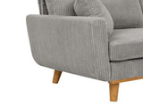 Asher Mid-Century Corduroy Sofa B343P348953