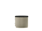 Travonte Gray Linen & Beige Nightstand B2756P504966